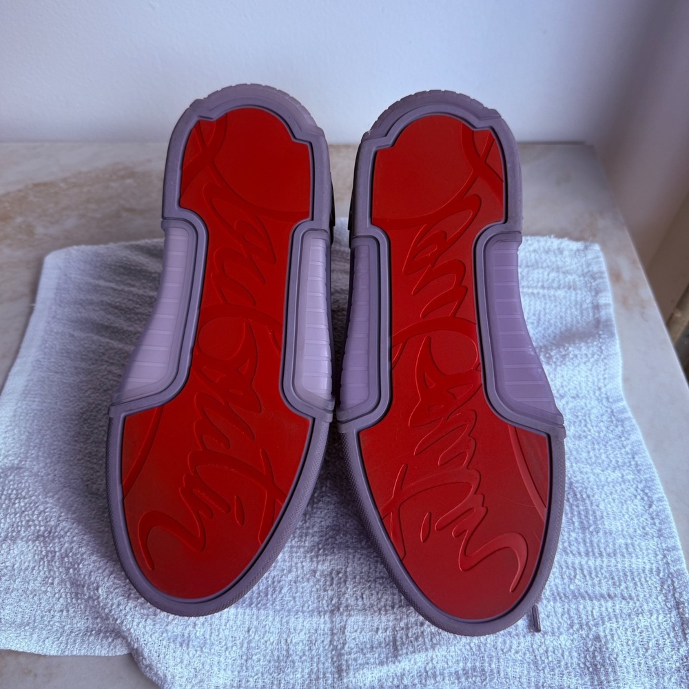 Christian Louboutin Astroloubi Mid-top Sneakers Purple Suede Leather EU-41 - Picture 16 of 16
